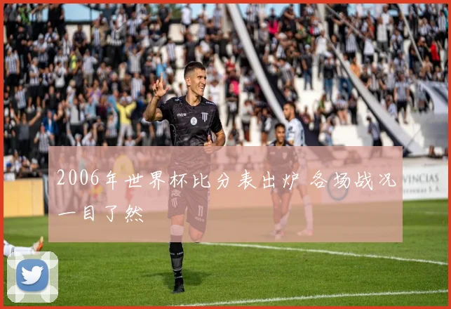 2006年世界杯比分表出炉 各场战况一目了然